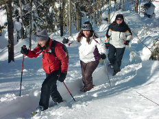 Schneeschuhwandern über Berchtesgaden